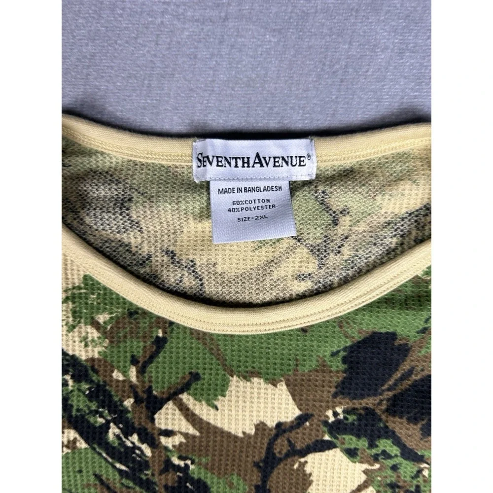 Seventh Avenue Men's Camouflage Thermal Underwear Set Size 2XL